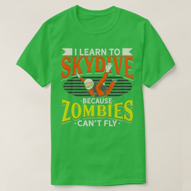T-shirt Parachutiste Skydiving Parachutiste Cadeau Skydive (Design devant)