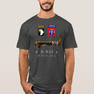 T-shirt Parachutistes américains DDay WWII Normandie 82nd