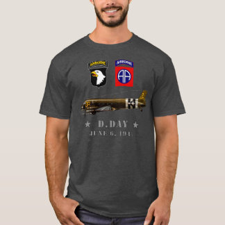 T-shirt Parachutistes américains DDay WWII Normandie 82nd