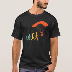 T-shirt Parachutistes Évolution Rétro Parachute Skydive Vi