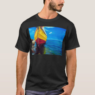 T-shirt Paradis de bateau de dhaw de la Mozambique