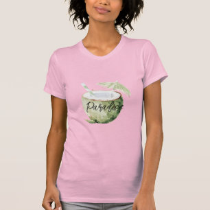 T-shirt Paradis de la noix de coco de l'île Verte