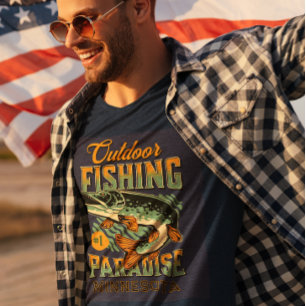 T-shirt Paradis de la pêche au brochet