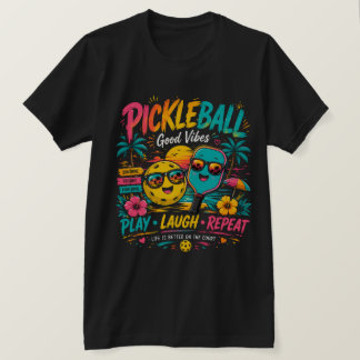 T-shirt Paradis de Pickleball au Coucher du Soleil – Vibra