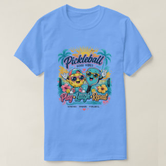 T-shirt Paradis de Pickleball d'Été – Jouer • Rire • Répét
