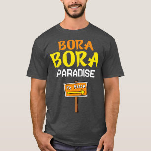 T-shirt Paradis des amoureux de la plage de Bora bora