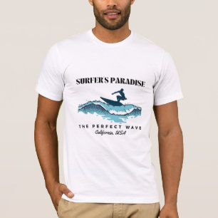 t-shirt paradis du surfeur californien