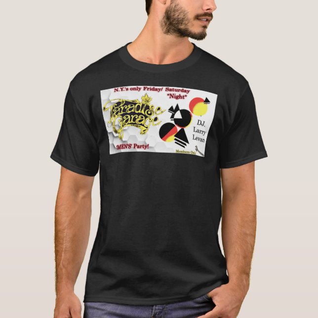 T-shirt PARADIS GARAGE INVITATION Larry Levan Classic T- (Devant)