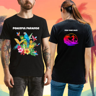 T-shirt Paradis Paisible Trouvez Votre Calme