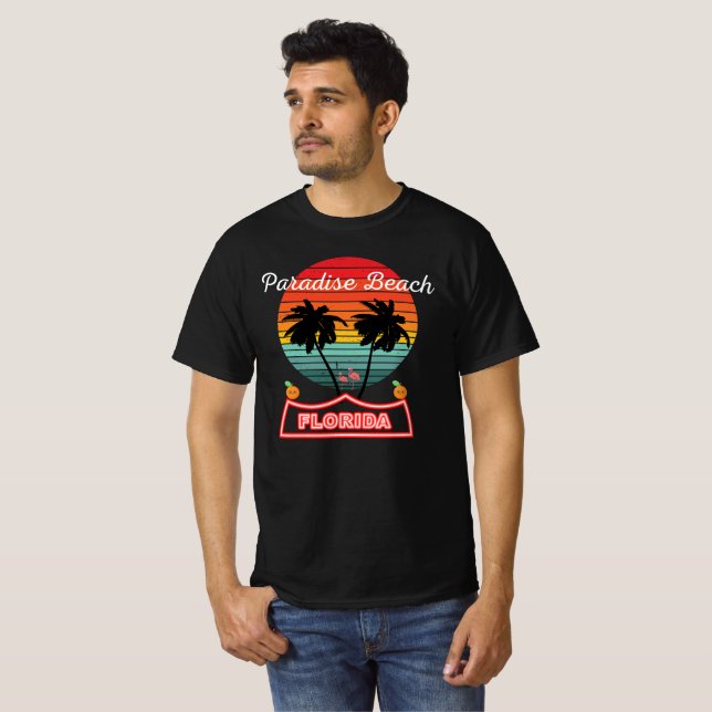 T-shirt Paradise Beach Floride 2 (Devant entier)