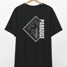 T-shirt Paradise Diamond Palm Trees