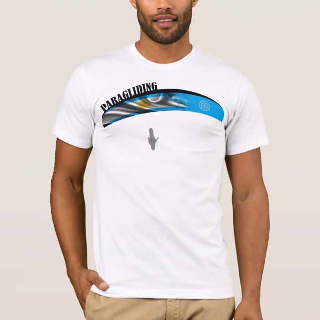 T-shirt PARAGLIDING ARGENTINE pontocentral (Devant)