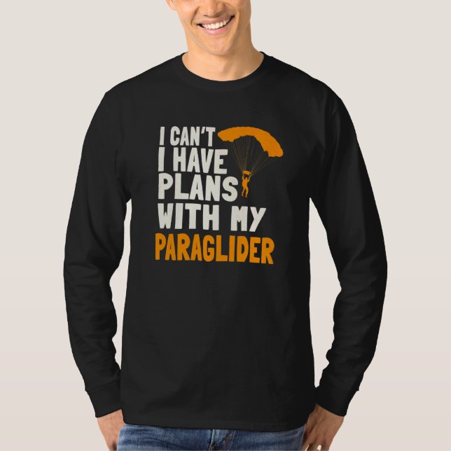 T-shirt Paragliding Plans Paragliders Parachute Paramotor  (Devant)