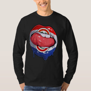 T-shirt Paraguay Drapeau Bouche de football paraguayen