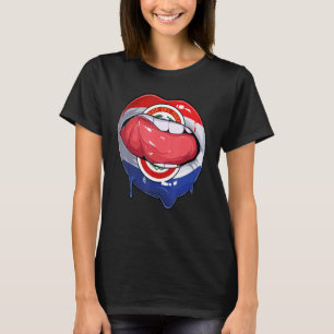 T-shirt Paraguay Drapeau Bouche de football paraguayen