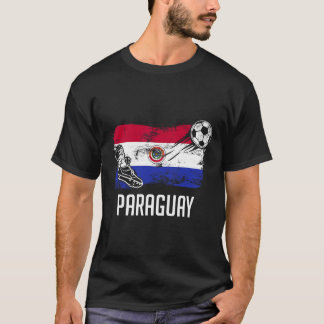 T-shirt Paraguay Flag Jersey Paraguayan Soccer Team Paragu