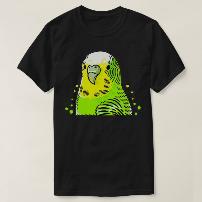 T-shirt Parakeet Budgie Birds  (Design devant)