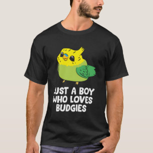 T-shirt Parakeet Pet Son Fils Juste Un Garçon Qui Aime Les