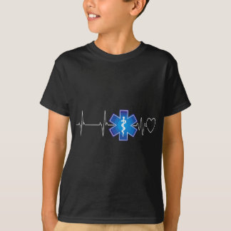 T-shirt Paramedic Heartbeat EKG urgence EMT EMS cadeau