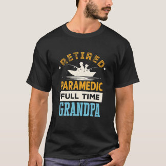 T-shirt Paramètre à la retraite à temps plein Grand-père G
