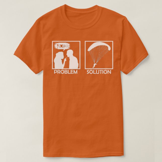 T-shirt Paramoteur pilote parapente parachute mari père (Design devant)
