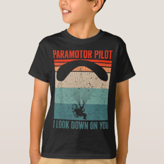 T-shirt Paramotor Pilot. Je regarde vers le bas vous Param