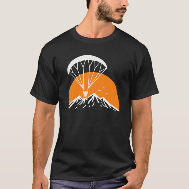 T-shirt Paramotoring Retro Vintage (Devant)
