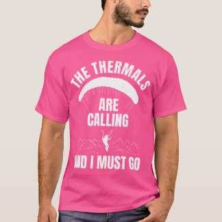 T-shirt Parapente Parapente Thermaux Parachute Skydivi