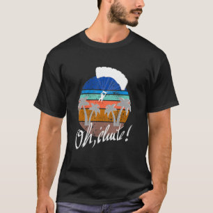 T-shirt Parapente rétro survolant les montagnes