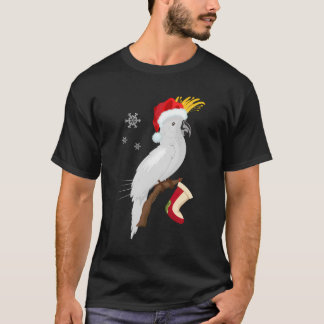 T-shirt Parapluie Cockatoo Santa Hat Noël drôle