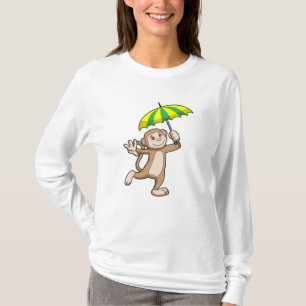 T-shirt Parapluie de pluie de singes