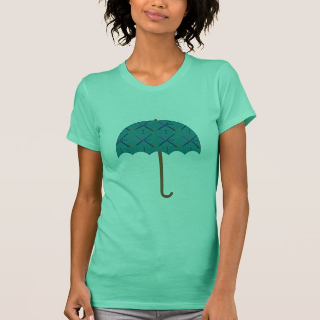 T-shirt Parapluie de tapis d'aéroport de PDX (Devant)