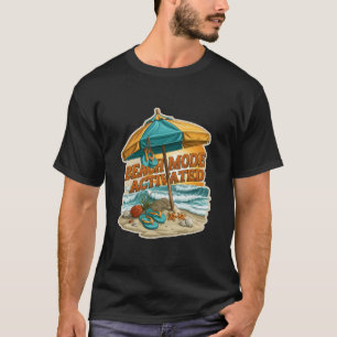 T-shirt Parapluie de vacances d'été mode plage activé