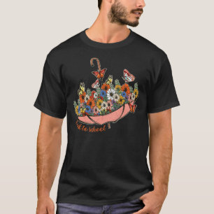 T-shirt Parapluie Papillon De La Rentrée Scolaire Avec Fle