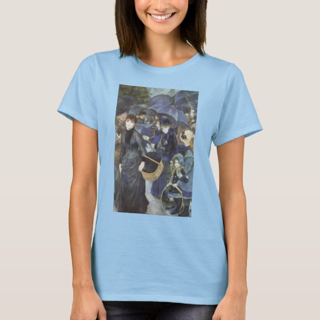 T-shirt Parapluies de Pierre Renoir, Impressionnisme Vinta (Devant)