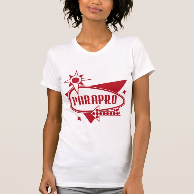 T-shirt Parapro - les rétros années 60 rouges ont inspiré (Devant)