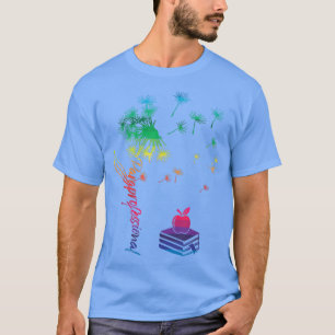 T-shirt Paraprofessionnel Dandelion Flying Flowers Enseign