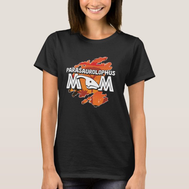 T-shirt Parasaurolophus Dinosaur Maman Paléontologie Paras (Devant)