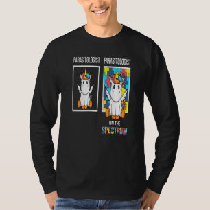 T-shirt Parasitologue Autisme Puzzle Licorne Neurodiversit