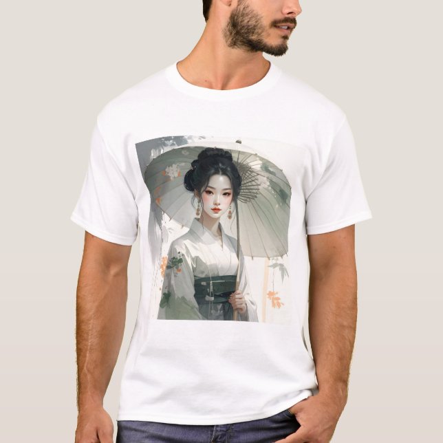 T-shirt Parasol Grace – Traditional Attire in Floral Seren (Devant)