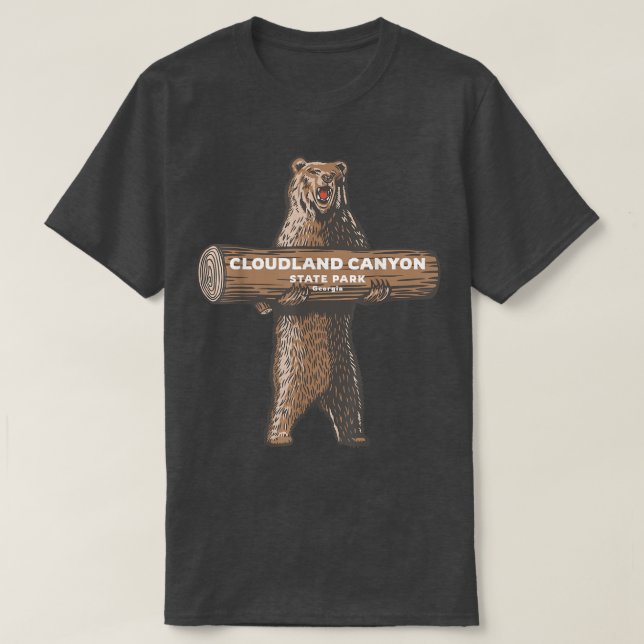 T-shirt Parc Cloudland Canyon State Park Georgia Bear Vaca (Design devant)
