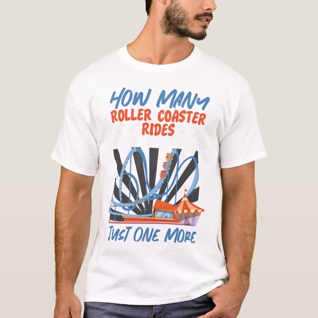 T-shirt Parc d'attractions Roller Dessous de verre Combien (Devant)