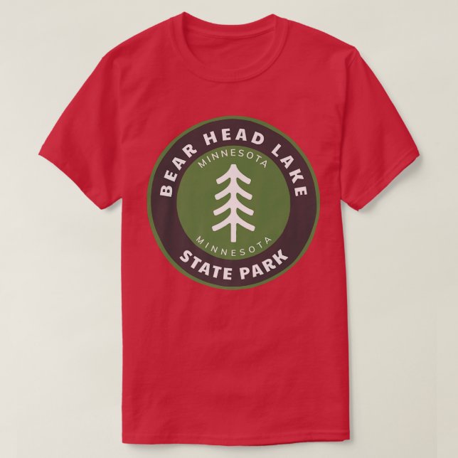 T-shirt Parc d'état de Bear Head Lake Minnesota MN Forest  (Design devant)