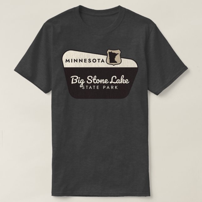 T-shirt Parc d'état de Big Stone Lake Minnesota Affiche de (Design devant)