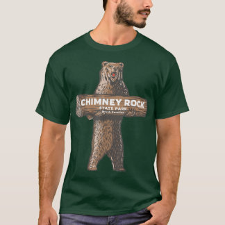 T-shirt Parc d'état de Chimney Rock North Carolina Bear Va