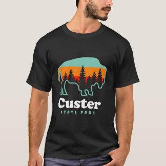 T-shirt Parc d'état de Custer Bison Dakota du Sud