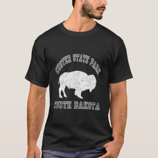T-shirt Parc d'état de Custer Camp de randonnée de Buffalo