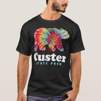 T-shirt Parc d'état de Custer Tie Dye Bear Dakota du Sud