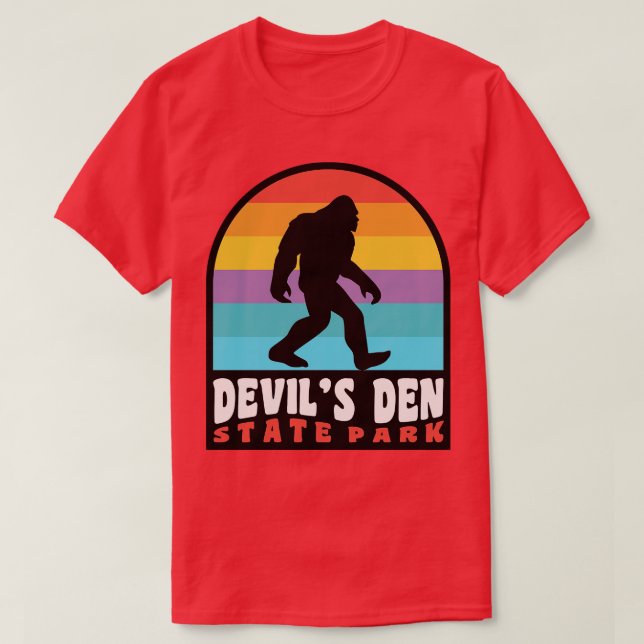T-shirt Parc d'état de Devils Den Forêt nationale d'Ozark (Design devant)