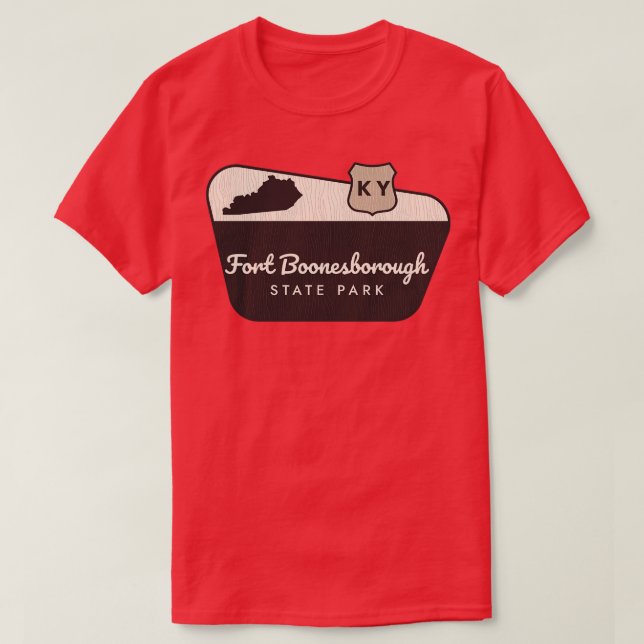 T-shirt Parc d'état de Fort Boonesborough Kentucky Welcome (Design devant)